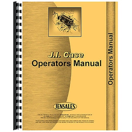 Fits Case 35 Backhoe Operator's Manual (Attachment)